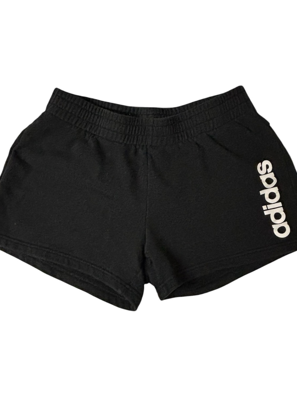 Women’s Adidas Essential French Terry Shorts, Black, Size Large